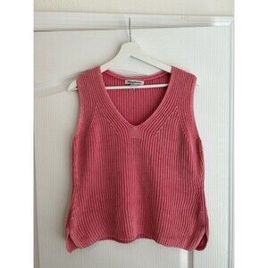Tommy Bahama Women Belle Haven Seed Knit Sweater Tank Top Sleeveless Size Small